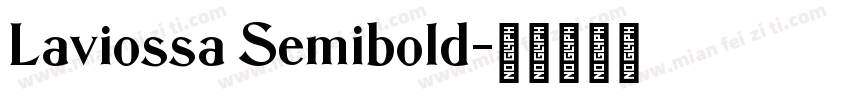 Laviossa Semibold字体转换